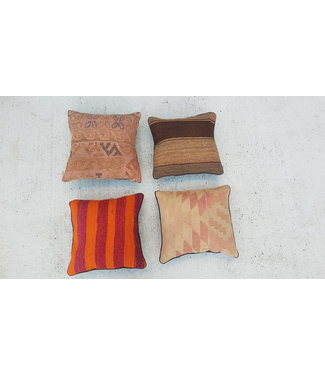 4x kilim cushions ca 40x40 cm with filling