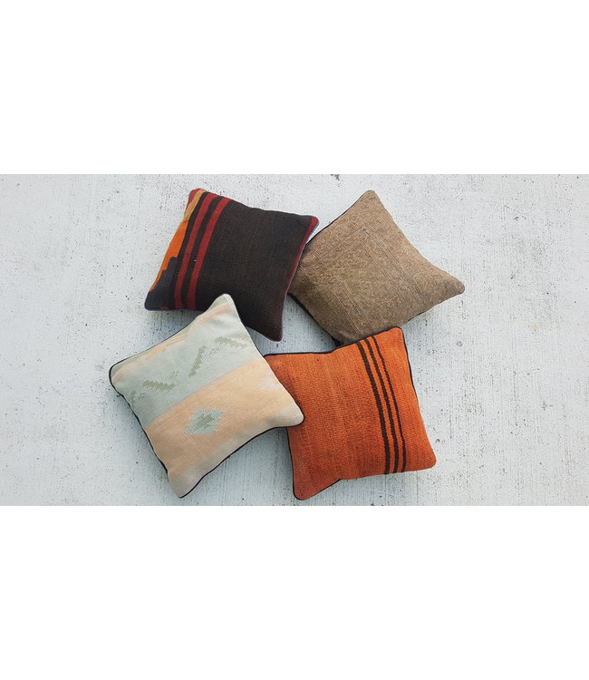 4x kilim cushions ca 40x40 cm with filling