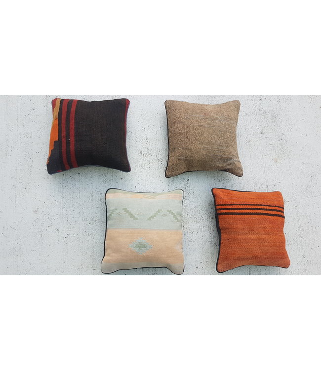 4x kilim cushions ca 40x40 cm with filling