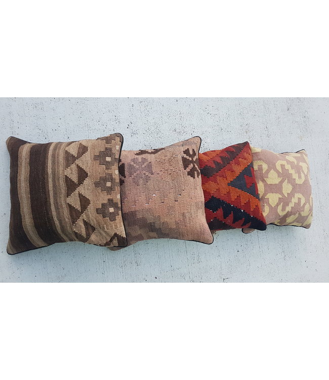 4x kilim cushions ca 40x40 cm with filling