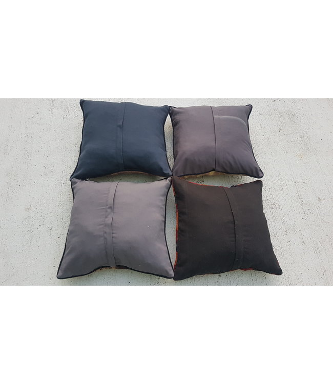 4x kelim kussens 40x40 cm met vulling
