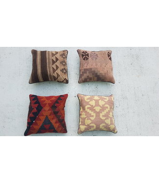 4x kilim cushions ca 40x40 cm with filling