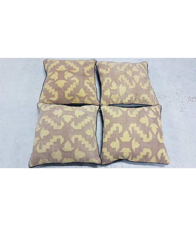 vintage 4x unike vintage kelim kussens met vulling  40x40 cm