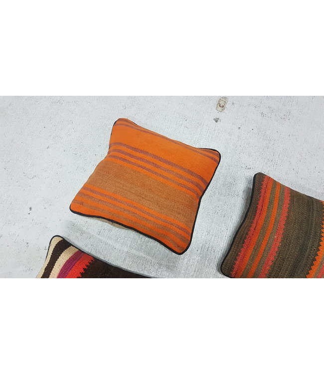 vintage 4 x kilim cushion cover ca 40x40 cm with filling
