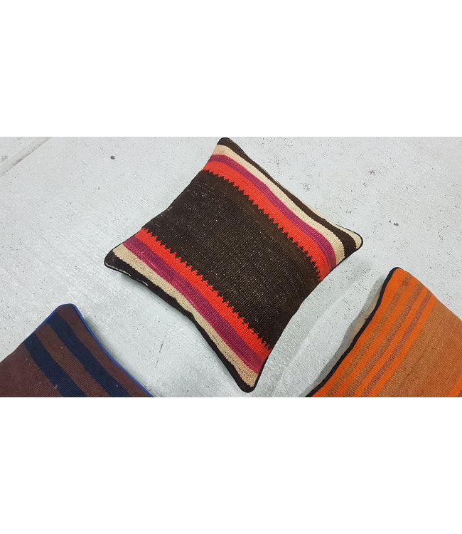 vintage 4 x kilim cushion cover ca 40x40 cm with filling