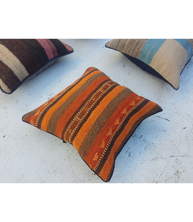vintage 4 x kilim cushion cover ca 40x40 cm with filling