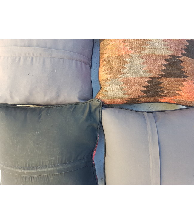 vintage 4 x kilim cushion cover ca 40x40 cm with filling