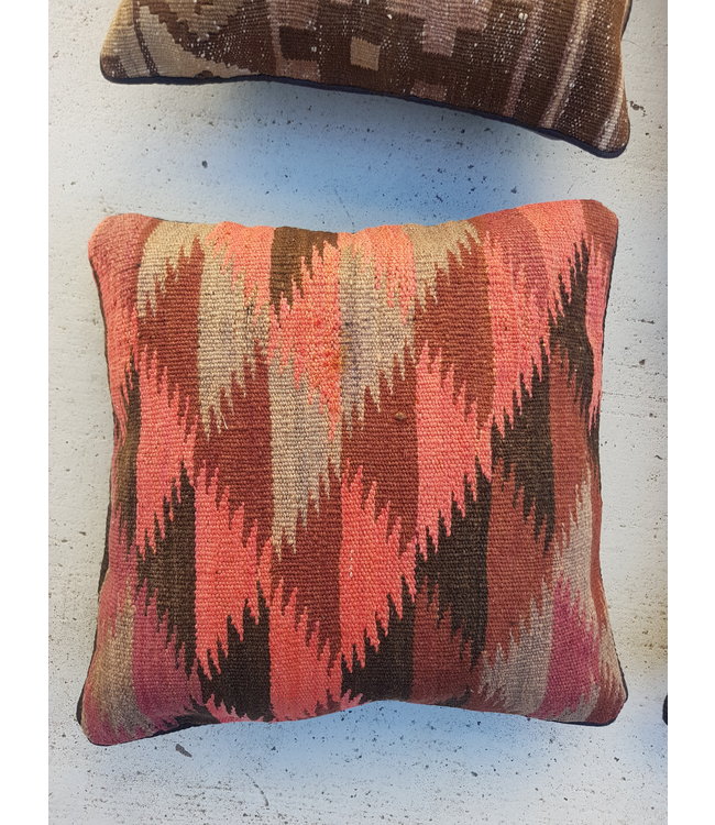 vintage 4 x kilim cushion cover ca 40x40 cm with filling