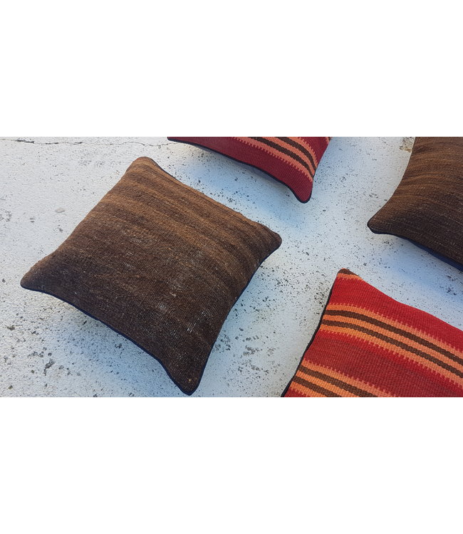 vintage 4 x kilim cushion cover ca 40x40 cm with filling
