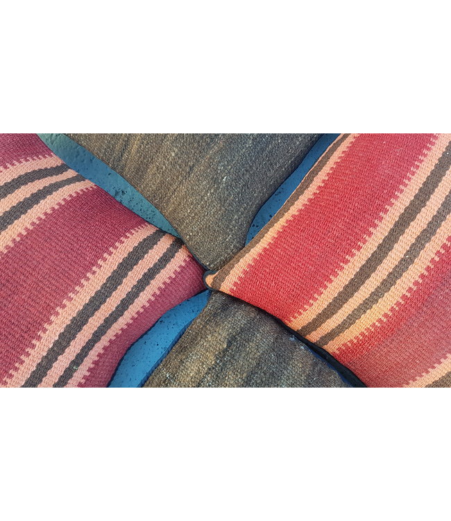 vintage 4 x kilim cushion cover ca 40x40 cm with filling