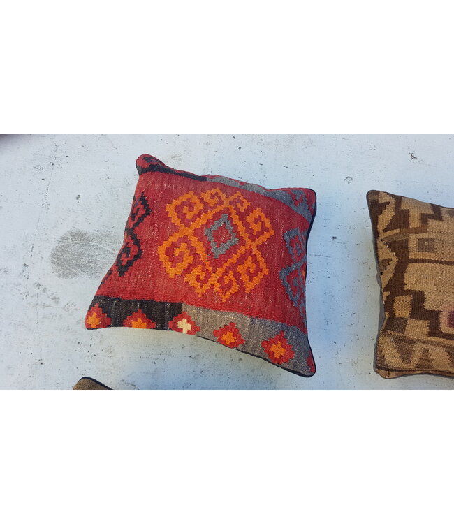 vintage 4x unike vintage kelim kussens met vulling  40x40 cm