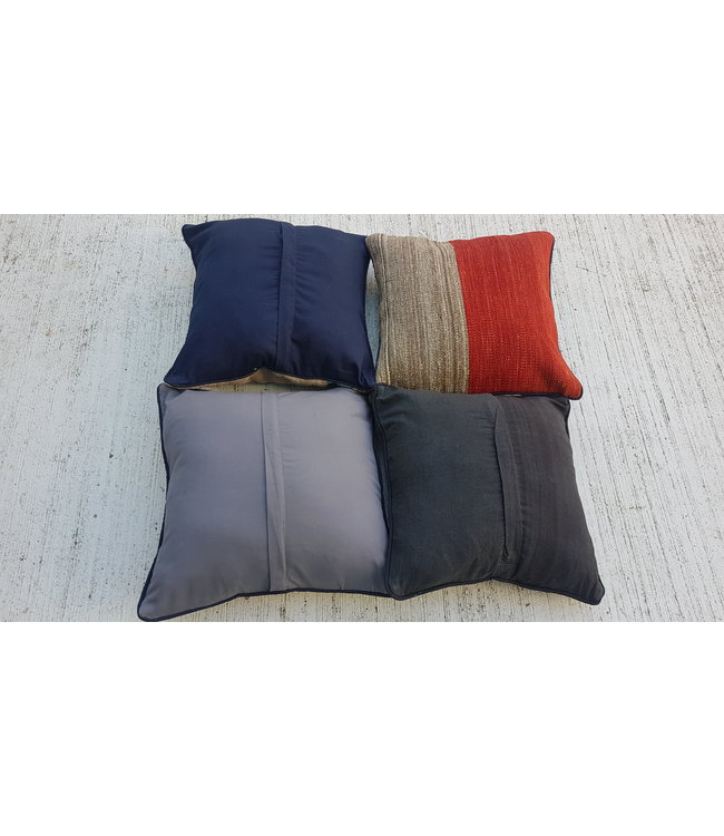 vintage 4x unike vintage kelim kussens met vulling  40x40 cm