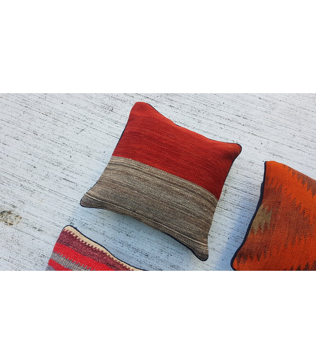 vintage 4 x kilim cushion cover ca 40x40 cm with filling