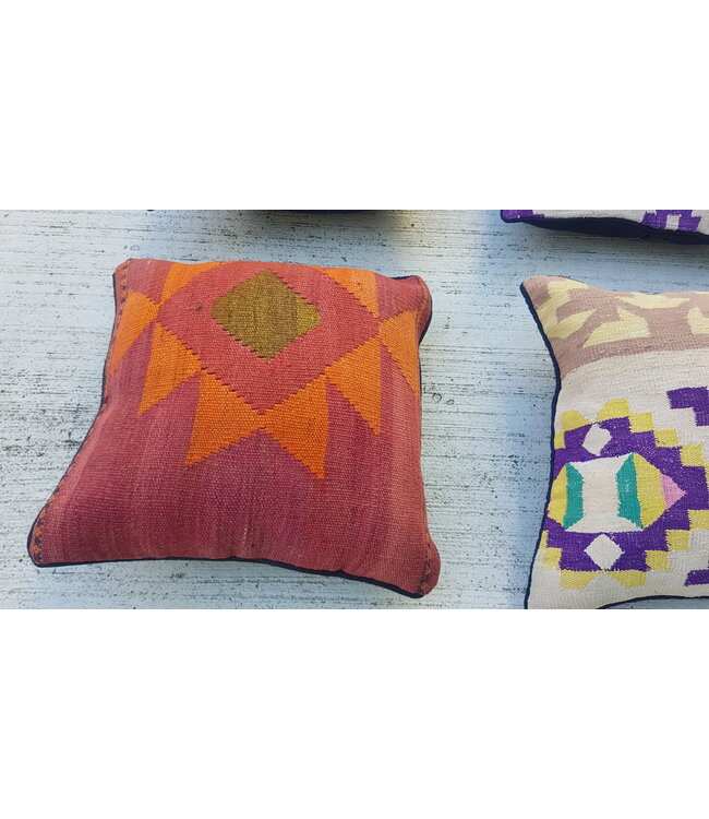 vintage 4x unike vintage kelim kussens met vulling  40x40 cm