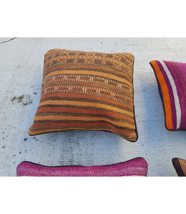 vintage 4 x kilim cushion cover ca 40x40 cm with filling