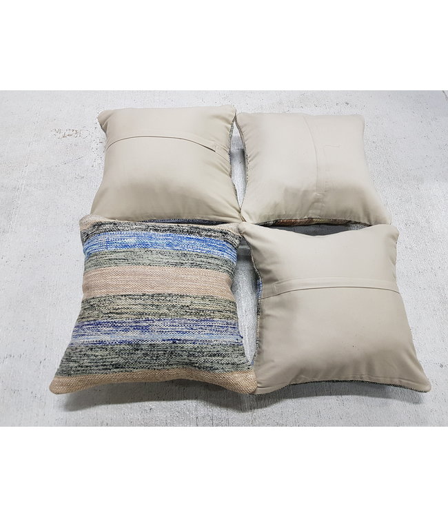 ​​4x modern kilim cushions 50x50 cm with filling