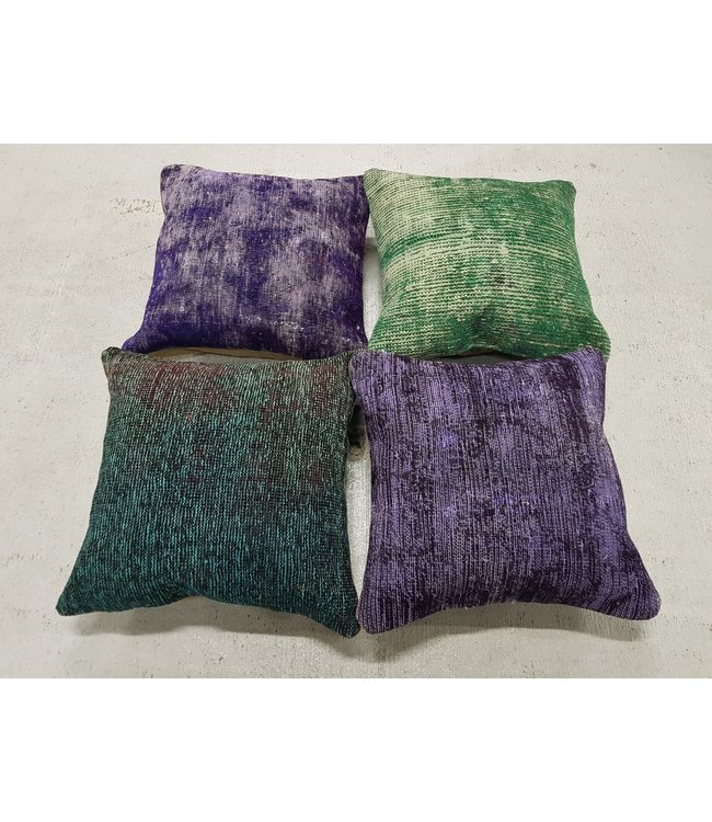 4x modern kelim kussens 45x45 cm met vulling