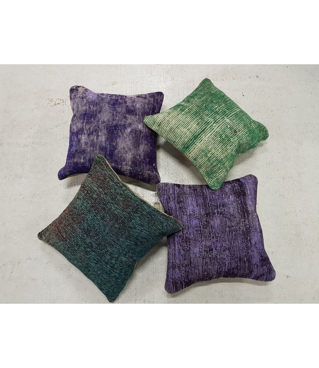 4x modern kelim kussens 45x45 cm met vulling