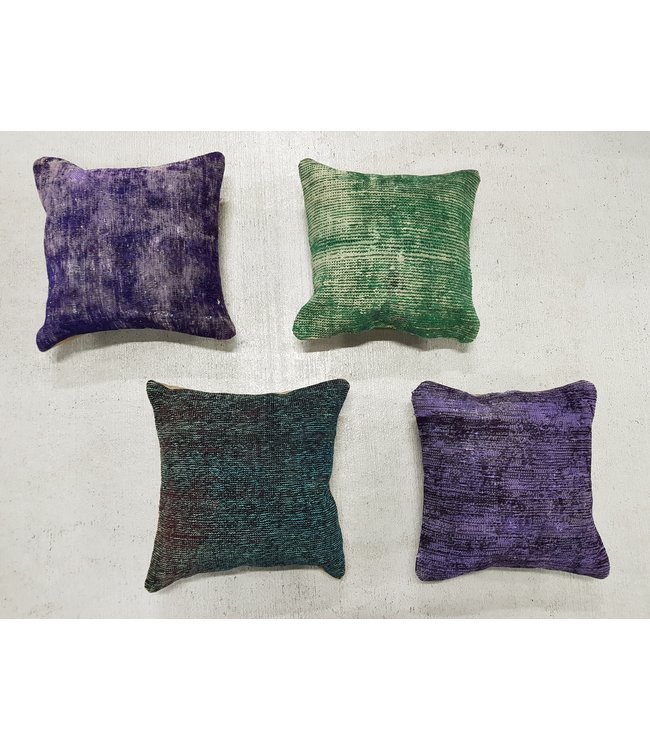 4x modern kelim kussens 45x45 cm met vulling