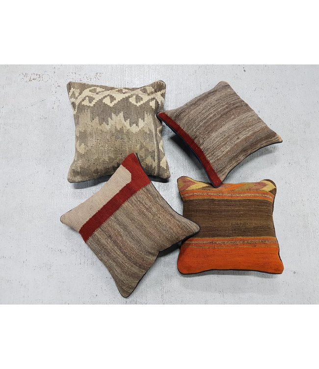 4x kilim cushions ca 40x40 cm with filling