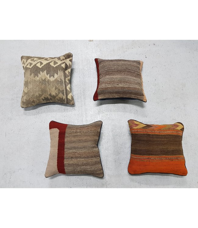 4x kilim cushions ca 40x40 cm with filling