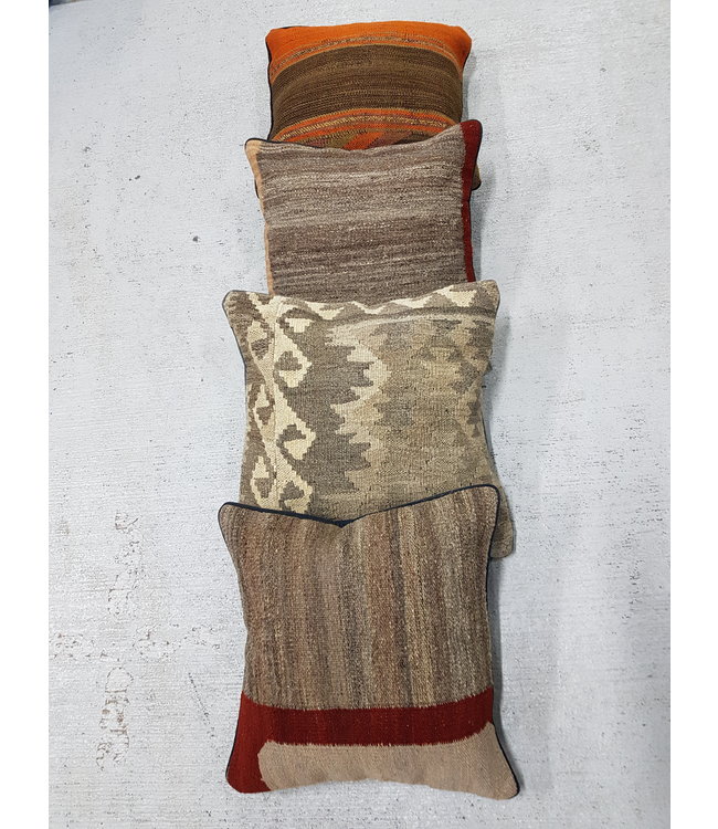 4x kilim cushions ca 40x40 cm with filling