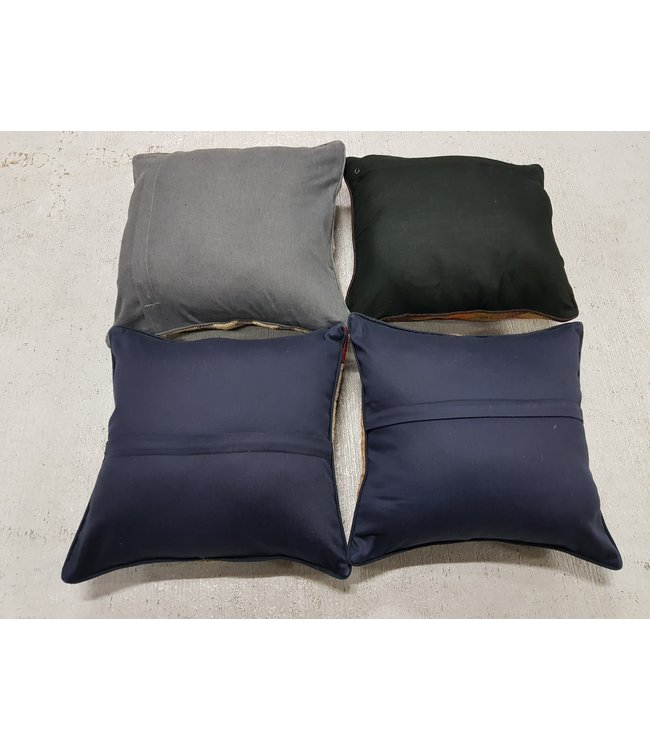 4x kelim kussens 40x40 cm met vulling