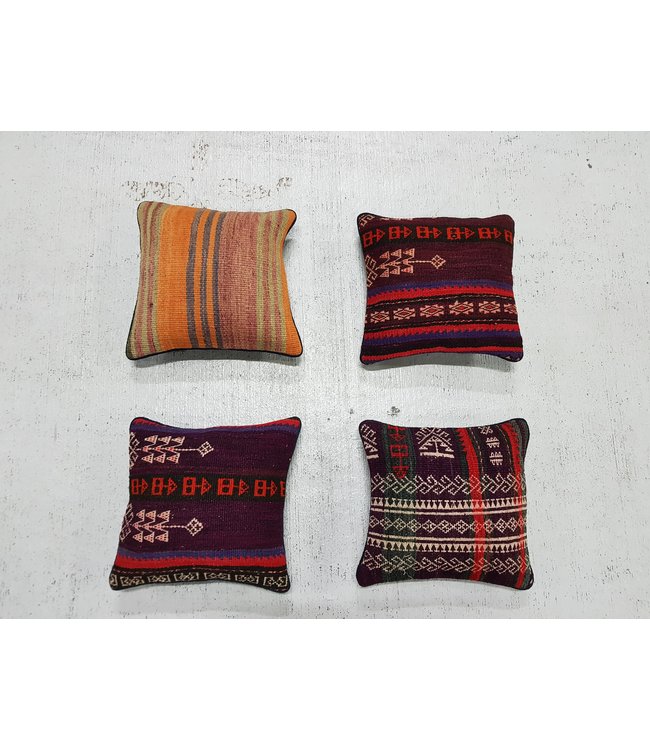 4x kilim cushions ca 32x32 cm with filling