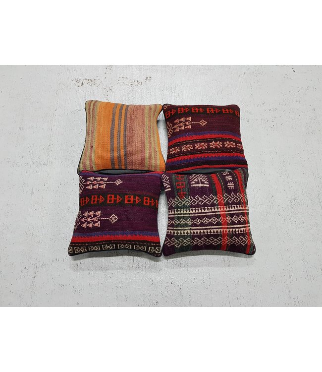 4x kilim cushions ca 32x32 cm with filling