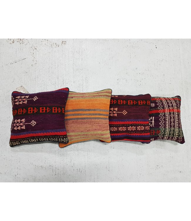 4x kilim cushions ca 32x32 cm with filling