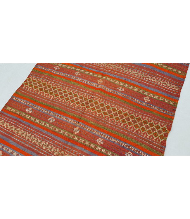 Vintage kelim rug  nomad runner 307x139 cm