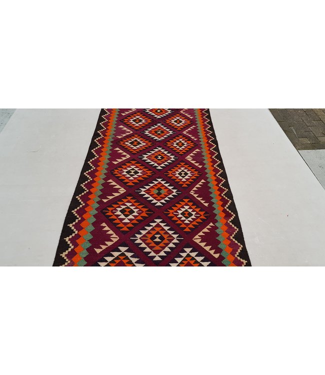 Vintage kelim rug 350x112 cm