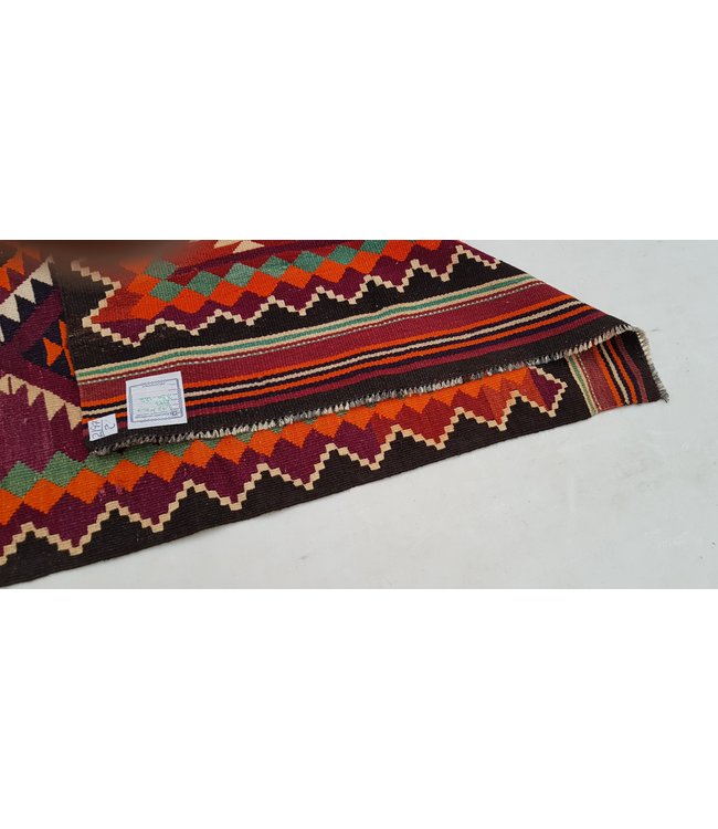 Vintage kelim kleed 350x112 cm  vloerkleed tapijt kelims hand geweven