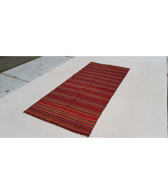 Vintage kelim teppich 271x123 cm