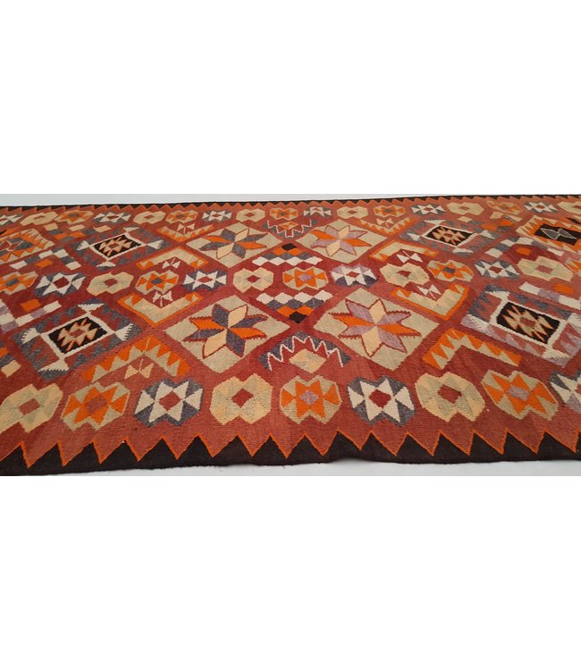 Vintage kelim kleed 337x132 cm  vloerkleed tapijt kelims hand geweven