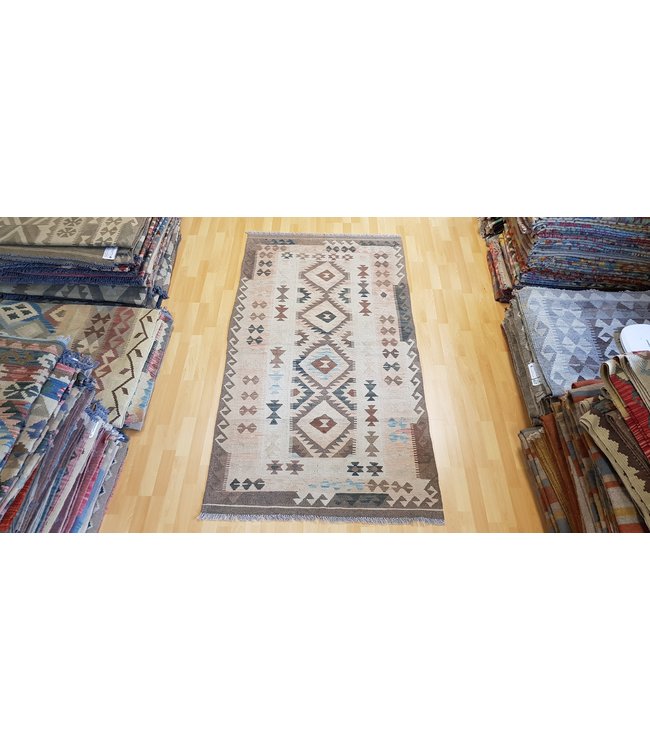 6'85x3'70 Feet modern kelim rug 209x113 cm