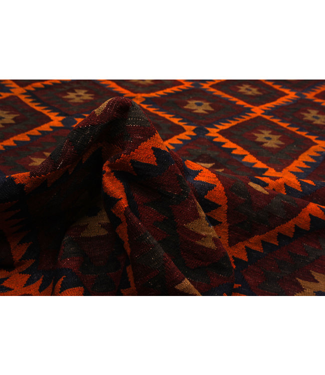 Handgewebte Orientalisch Wolle Kelim Teppich 440x280 cm