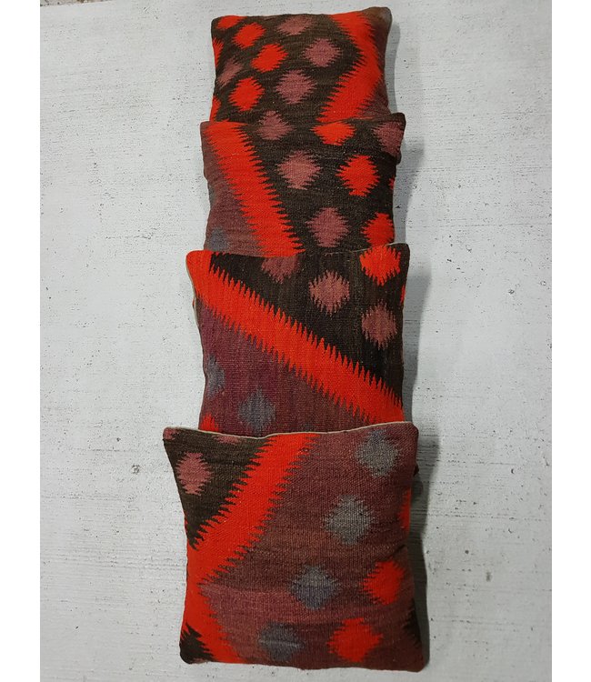 4x kilim cushions ca 45x45 cm with filling