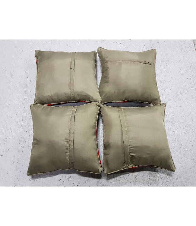 4x kelim kussens 45x45 cm met vulling