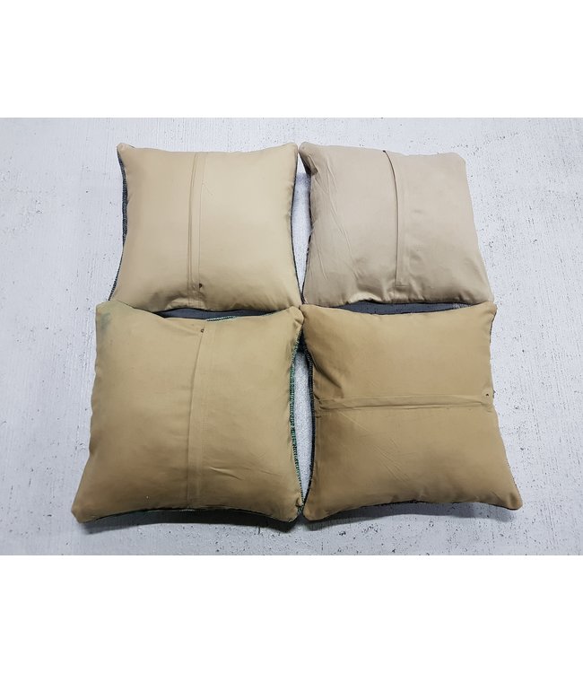 4x modern Kelim Kissen 45x45 cm mit Füllung