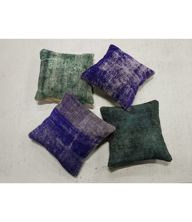4x modern Kelim Kissen 45x45 cm mit Füllung