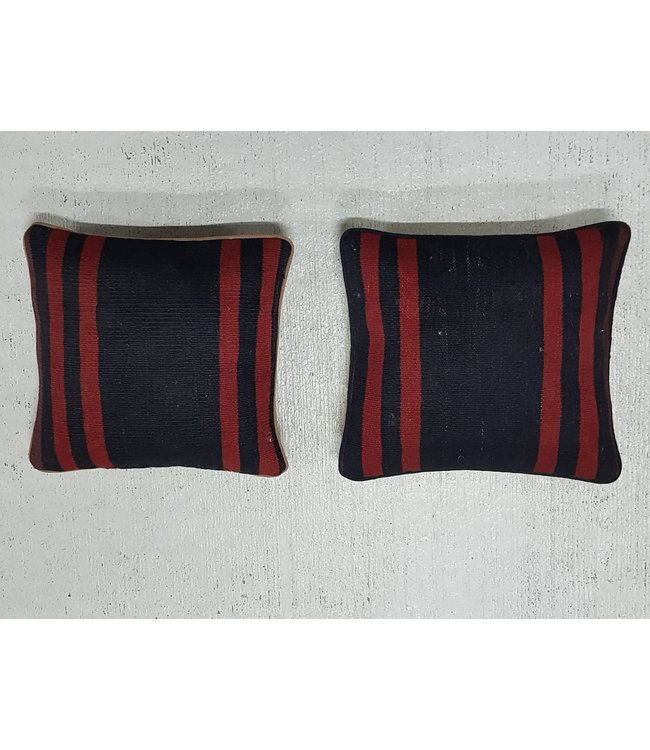 2x modern kilim cushions 45x45 cm with filling