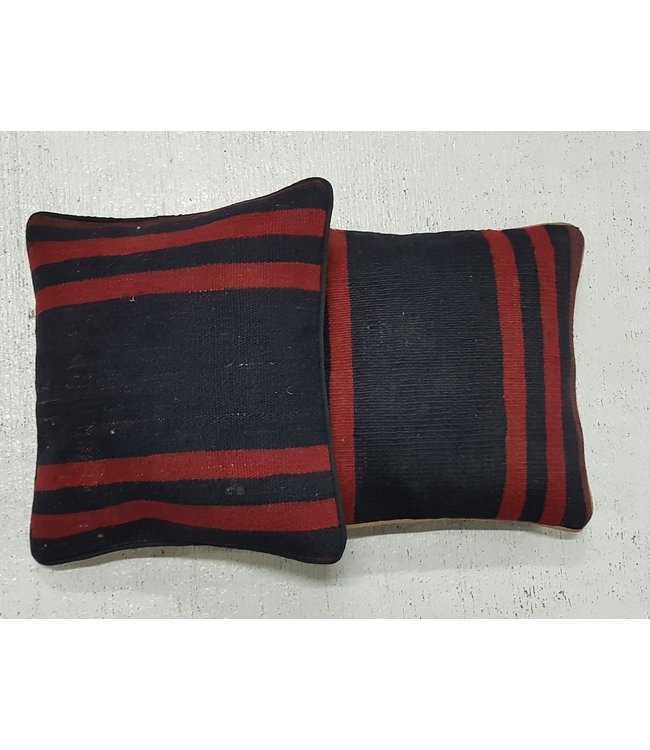 2x modern kilim cushions 45x45 cm with filling