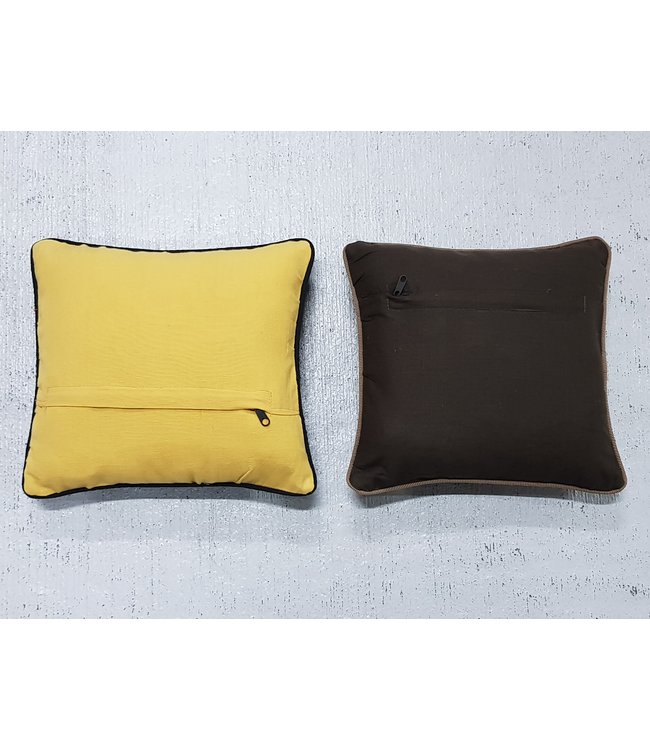 2x modern kilim cushions 45x45 cm with filling