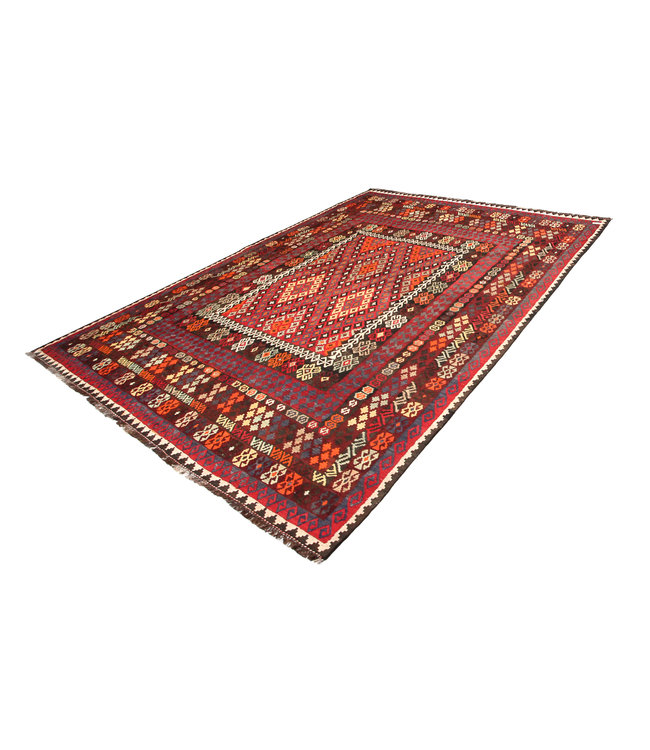 Handgewebte Orientalisch Wolle Kelim Teppich  287x284 cm