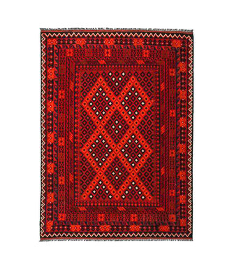Hand Woven Afghan Wool Kilim Area Rug 290x212cm
