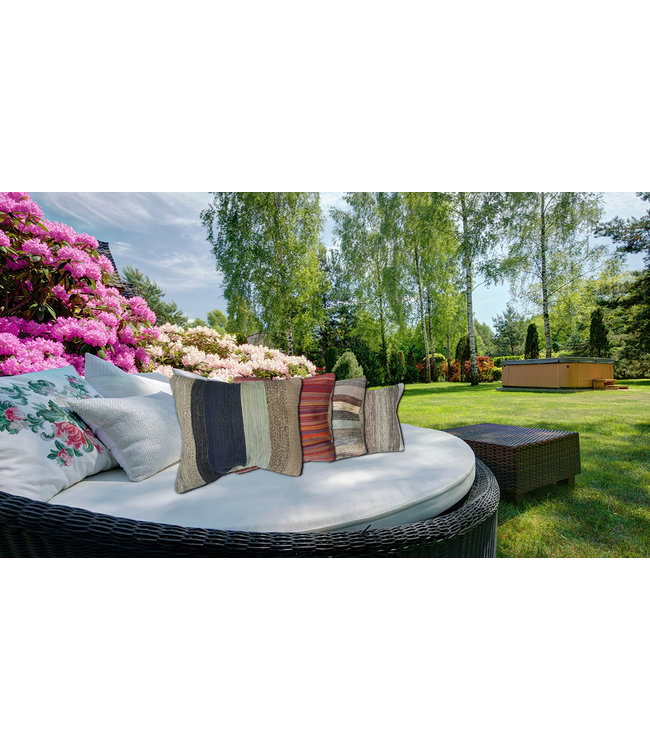 ​​4x modern kilim cushions 50x50 cm with filling