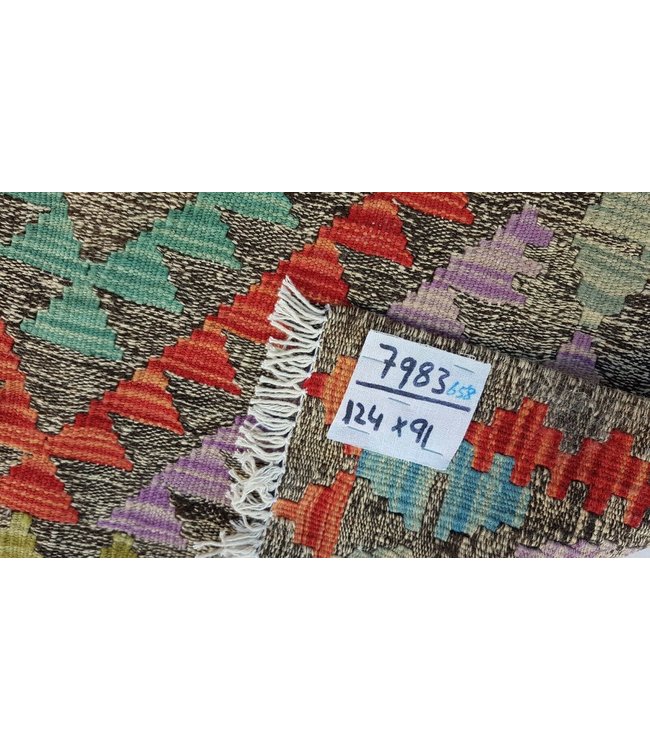 kelim kleed  124x91 cm vloerkleed tapijt kelims hand geweven