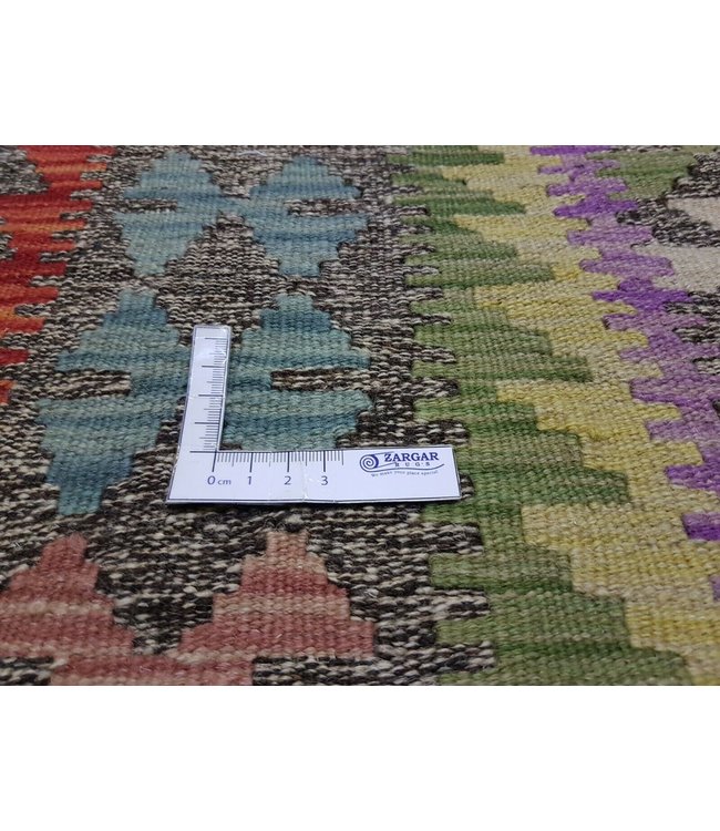 Beautiful Oriental Handwoven Afghan Kilim Rug 141x96 cm Multi color Rectangle 100% Wool