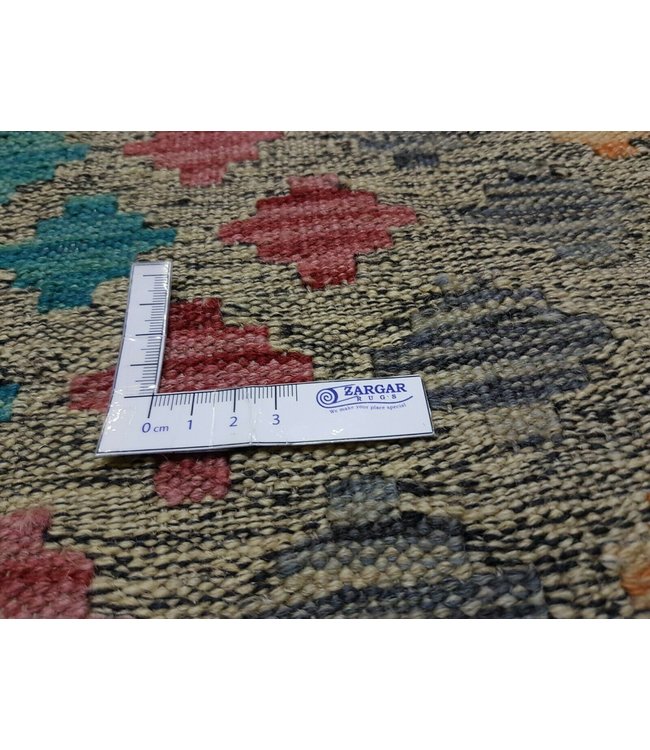 Beautiful Striped Handwoven Afghan Kilim Rug 150x104 cm Multi color Rectangle 100% Wool Tribal